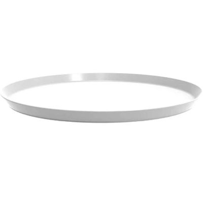 Kit 12 Bandejas Redondas para Servir 34cm Brancas Restaurante Bar Lanchonete Bubble Crippa