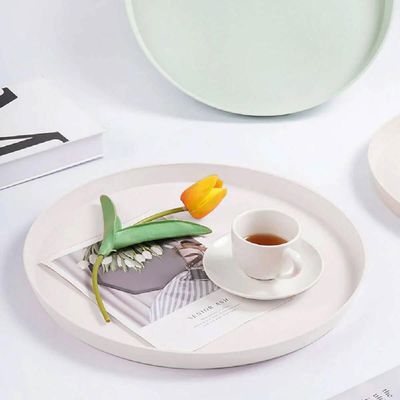 Kit 12 Bandejas Redondas para Servir 34cm Brancas Restaurante Bar Lanchonete Bubble Crippa