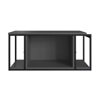 Gabinete Suspenso Para Banheiro 80cm P1019 Grafite Sem Cuba
