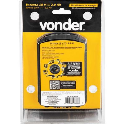 Bateria 180 V íons de lítio linha intercambiável 20 Ah IBV 1802 VONDER