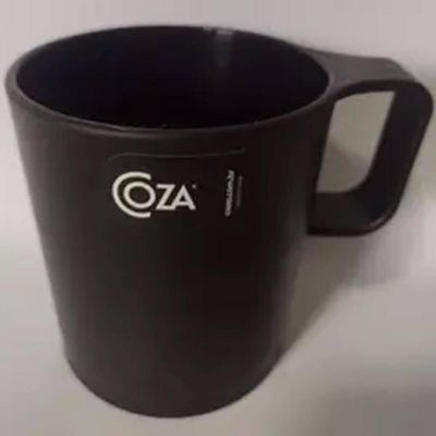 12 Canecas 250ml Preto Empilháveis Escolar Achocolatado Café