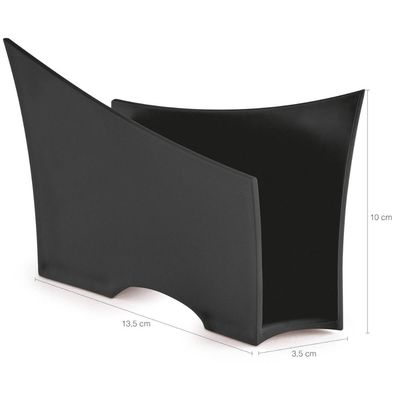 Kit 6 Suportes Porta Guardanapos De Papel Para Mesa Uz Preto