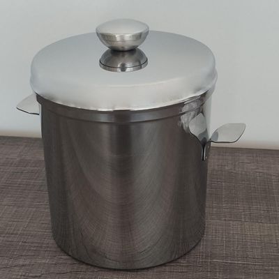 Balde Térmico para Gelo Com Tampa Brinox 1,5 Litros Inox