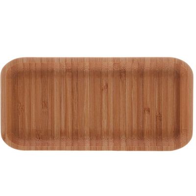 Bandeja de Bambu Retangular para Cozinha 20x10cm Petisqueira Multiuso Hire Lyor