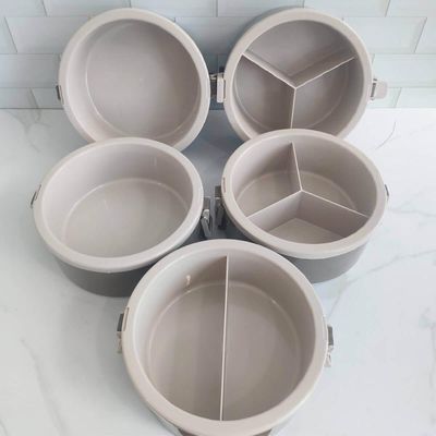 Kit 2 Marmitas Térmicas 5 Pratos Térmicos Empilháveis 1,8L C