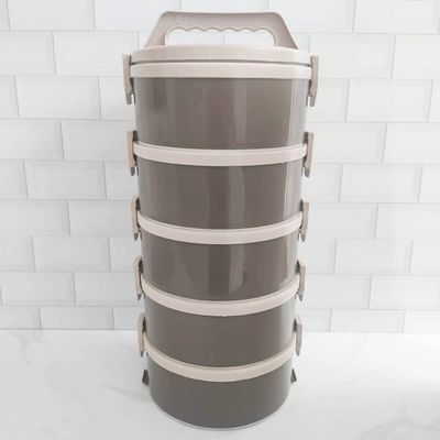 Kit 2 Marmitas Térmicas 5 Pratos Térmicos Empilháveis 1,8L C