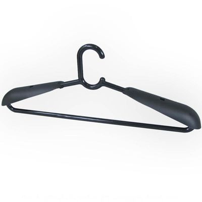 Kit 10 Ombreiras para Cabide Resistentes Plástico Pretas Organize Roupas Closet Armário Cinquetti