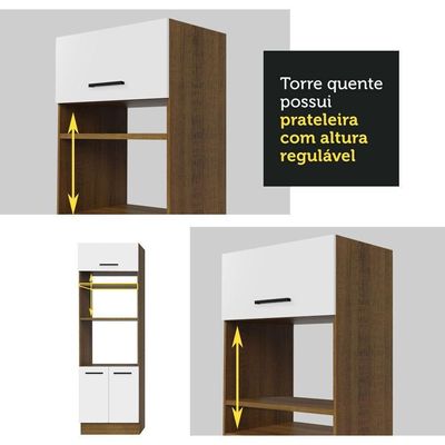 Cozinha Completa 270001 Com Armário E Balcão Rustic/branco