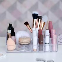 Porta Maquiagem de Acrílico com 12 Divisórias Organizador de Esmaltes Joias perfumes
