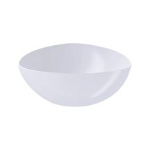 Saladeira Triangular Tigela Plástica 5L Branca Essential Coza Pote Sobremesa Pipoca