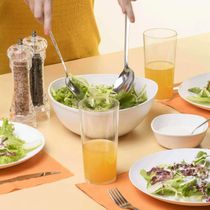 Saladeira Triangular Tigela Plástica 5L Branca Essential Coza Pote Sobremesa Pipoca