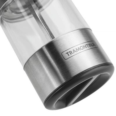 Kit 2 Moedores de Sal Pimenta Tramontina Realce Manual Temperos Especiarias Aço Inox Acrílico