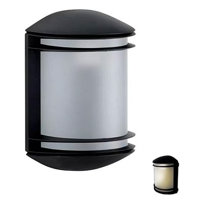 Kit 6 Arandelas Externas Elegance Pretas Bivolt Luminárias de Parede Jardim Hall de Entrada Dital