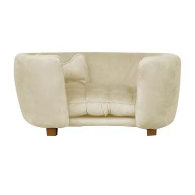 Cama Pet Poltrona Baby Hanna Veludo - Ssx Multicoisas Cor Bege