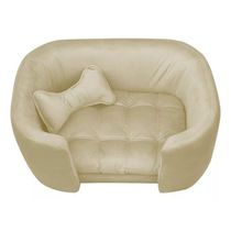 Cama Pet Poltrona Baby Hanna Veludo - Ssx Multicoisas Cor Bege