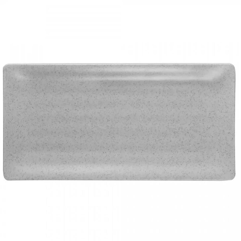 Travessa Melamina Prato Sushi Lyor Tóquio Granilite 17,5x11x2,5cm Retangular