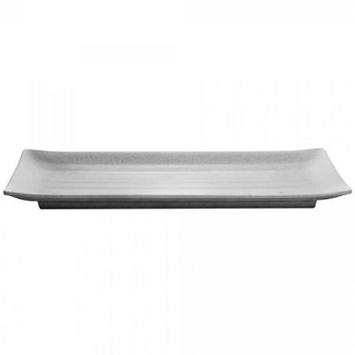 Travessa Melamina Prato Sushi Lyor Tóquio Granilite 17,5x11x2,5cm Retangular