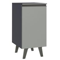 Balcão 40 Cm 1 Porta Com Pés Cinza Nice Madesa Cinza
