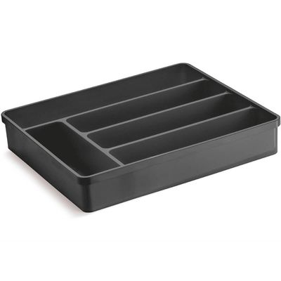Porta Talheres Organizador Multiuso de Gaveta Separador Divisor Uz Preto