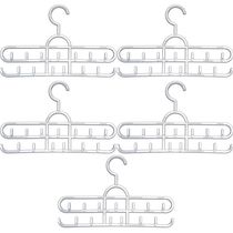 Kit 5 Cabides de Cintos Lenços Colares Suportes para Acessórios Lojas 13 Ganchos Cristal Cinquetti
