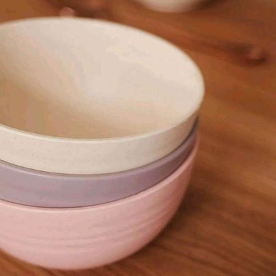 Bowl Lyor Bambu 400ml Saladas Sobremesas Sortidos Lines 13x7cm Tigela para Caldos Sopas