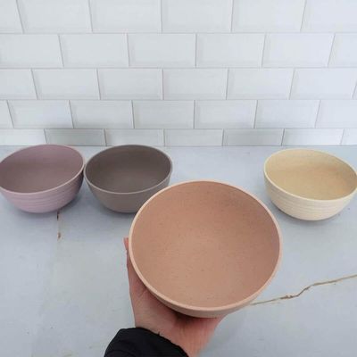 Bowl Lyor Bambu 400ml Saladas Sobremesas Sortidos Lines 13x7cm Tigela para Caldos Sopas