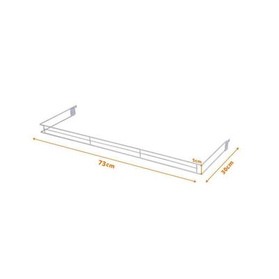 Aparador Aramado Organizador Em U 30x73 Cm Ponta New Plus Branco - Sa Gôndolas