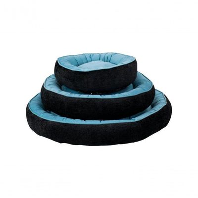 Cama Pet Comfy Preto/azul 90x90x20cm