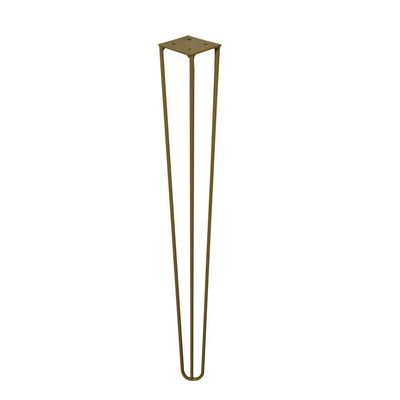 Kit 12 Pés De Metal 60 Cm Mesa De Canto Aparador Dourado