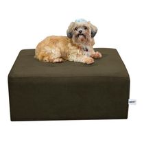 Cama Box Para Cachorro E Pet Quadrado Marrom Escuro
