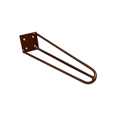 Kit 8 Pés De Metal 30 Cm Mesa De Canto Rack E Puffs Bronze
