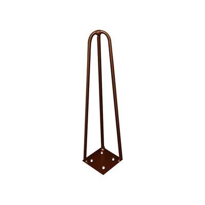 Kit 8 Pés De Metal 30 Cm Mesa De Canto Rack E Puffs Bronze
