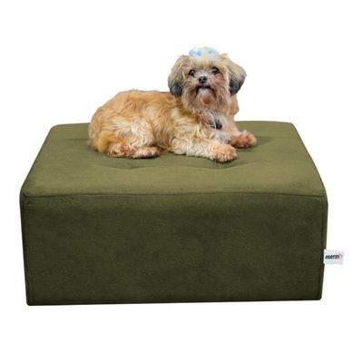 Cama Box Para Cachorro E Pet Quadrado Chumbo Light