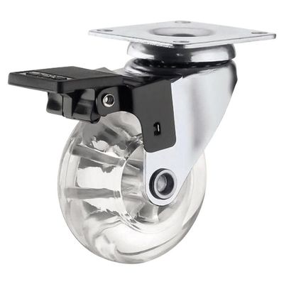 Rodízio Em Gel Pu Com Trava -fertak 100mm