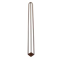 Kit 16 Pés De Metal 60 Cm Legs Mesa De Canto Aparador Bronze