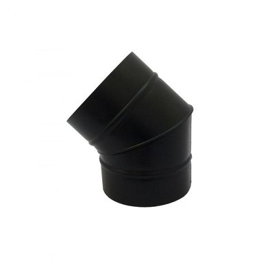 Curva 45° Preta De 250 Mm De Diâmetro
