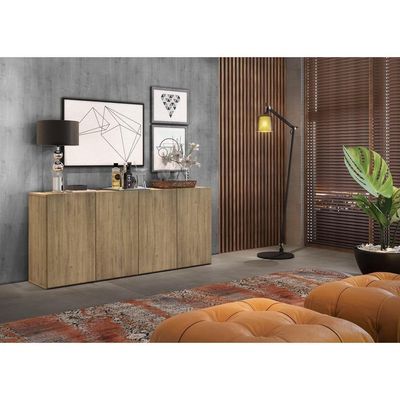 Aparador Buffet 4 Portas Multimóveis Veneza Rustic