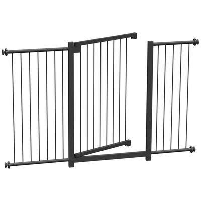 Grade Portão Pet Bebê Divisor Ambiente 118 A 123 Cm Preto