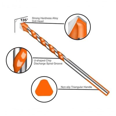 Broca De Torção Triangular Fura Tudo 4mm