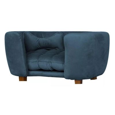 Cama Pet Poltrona Baby Hanna Veludo - Ssx Multicoisas Cor Azul Marinho