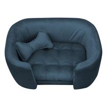 Cama Pet Poltrona Baby Hanna Veludo - Ssx Multicoisas Cor Azul Marinho