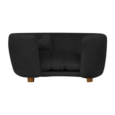 Cama Pet Poltrona Baby Hanna Veludo - Ssx Multicoisas Cor Preto