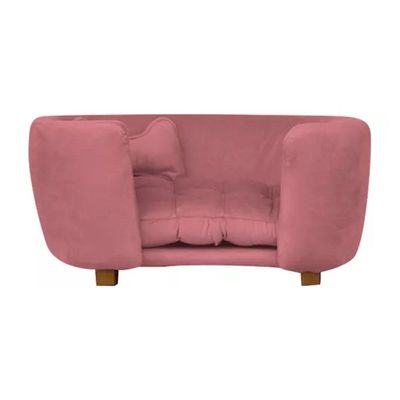 Cama Pet Poltrona Baby Hanna Veludo - Ssx Multicoisas Cor Rosê