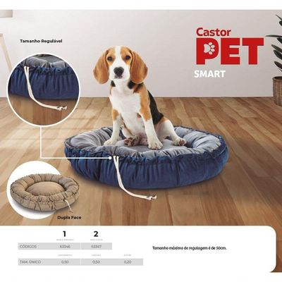 Cama Pet Smart Cinza-azul 50x50x20cm