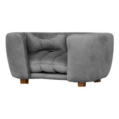 Cama Pet Poltrona Baby Hanna Veludo - Ssx Multicoisas Cor Cinza