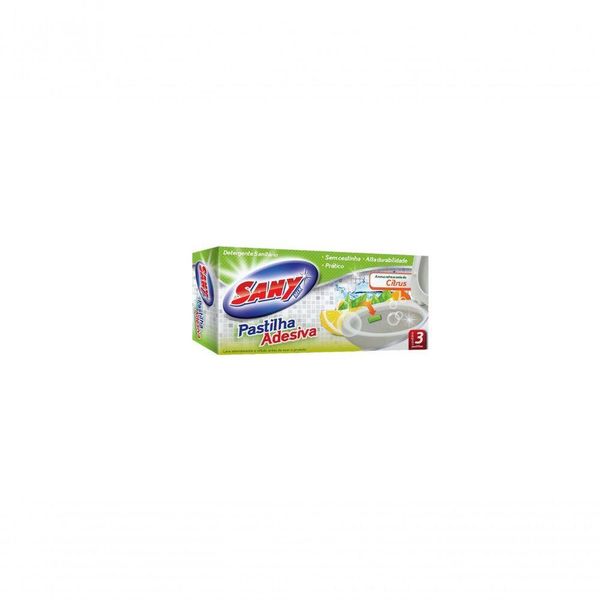 Pastilha Sanitária Adesiva C/3 - Sany Mix Citrus