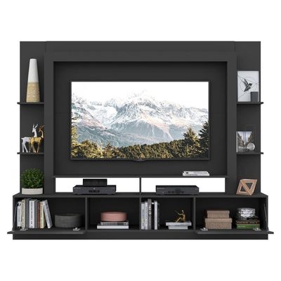Estante Com Suporte Para Tv Até 65´´ Oslo Fg3386 Preta