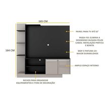 Estante Para Tv Até 55´´ Denver Fg2473 Preta/lacca Fumê