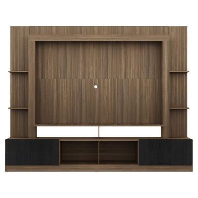 Estante Com Suporte Para Tv Até 65´´Fg3386 Madeirada/preta