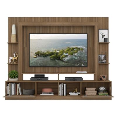 Estante Para Tv Até 65´´ Oslo Fg3395 Madeirada/lacca Fumê